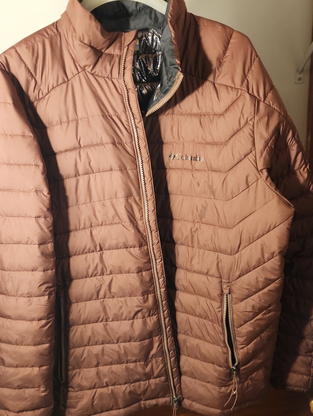 Columbia Men's Dark Sienna Quilted Packable Puffer Jacket